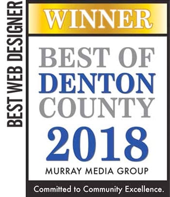 2018 WINNER Best of Denton County – Web Designer