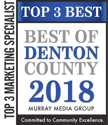 2018 Top 3 Best of Denton County – Best Marketing Specialist