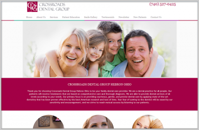 Crossroads Dental Web Design