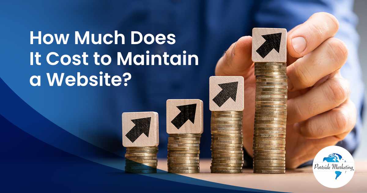 Illustration of salary increase and insurance costs, representing expenses related to website maintenance, featuring Portside Marketing and highlighting how much it costs to maintain a website.
