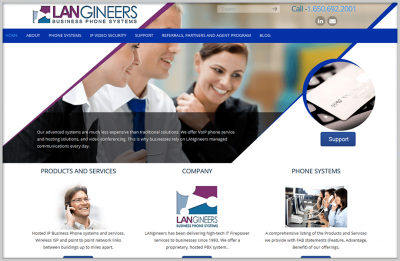 Langineers Business Website Design