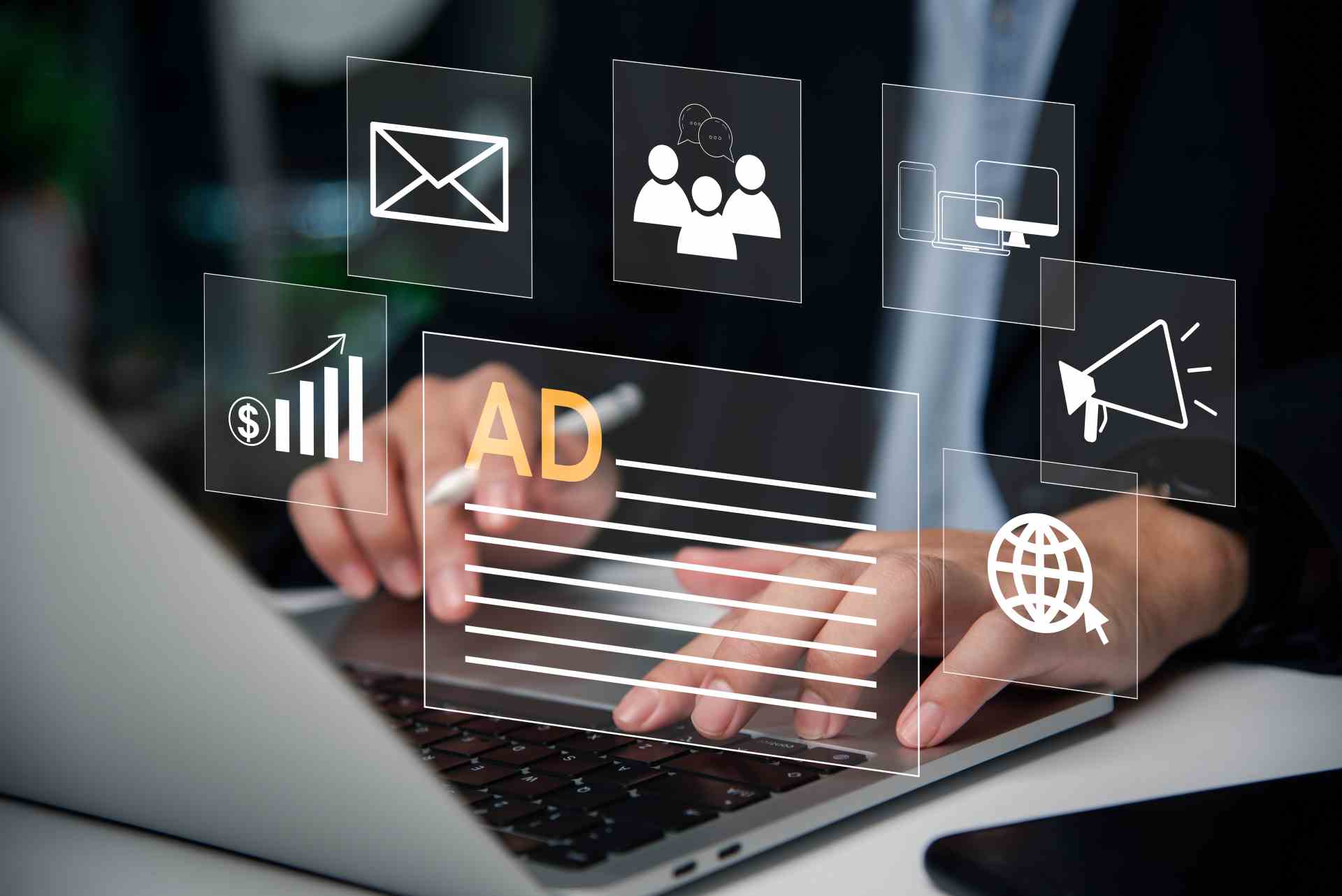 Meta Ad Management Image of a laptop, featuring Portside Marketing and highlighting expert Meta ad management services.