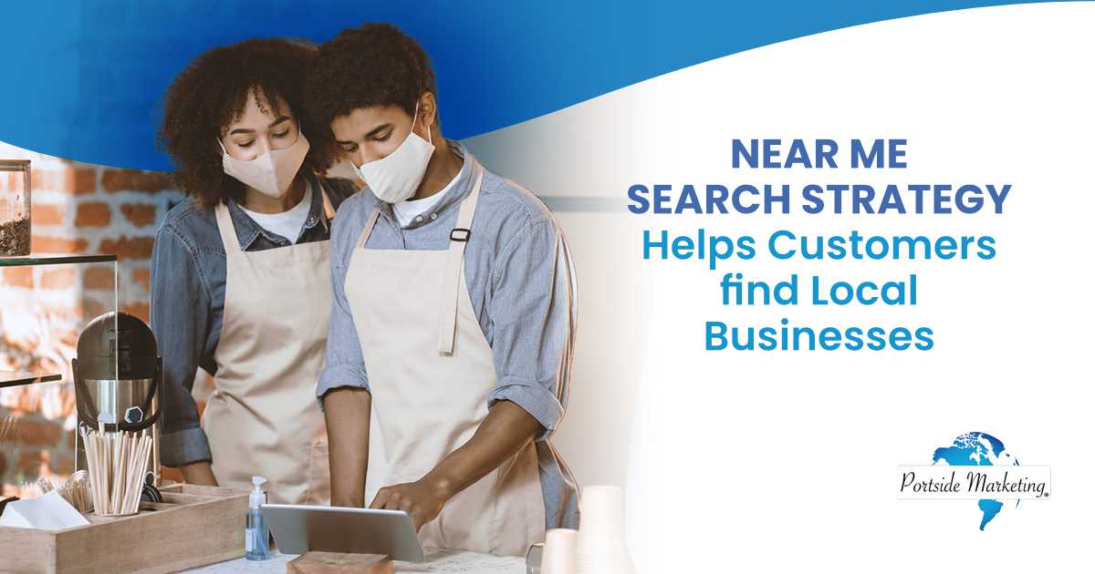 Online coffee takeaway service representing the new normal for small businesses and how Portside Marketing helps customers find local businesses through near me searches.