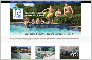 Riverbrook Pools Website Design for Business