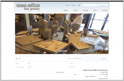 Saffron Jewelry Ecommerce Website Design