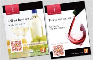 Print Marketing – Table Tents – The Alcove