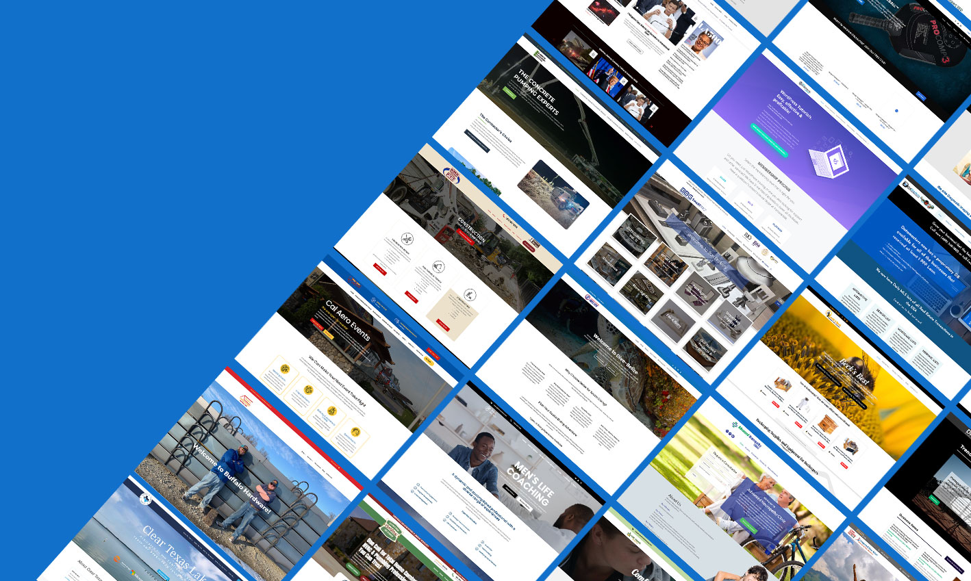 Examples of professional website design as delivered by Portside Marketing, a web design company in Flower Mound, serving the DFW Metroplex. 