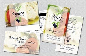 Print Marketing – Business Cards, Gift Cards & Thank You Cards – Venice Olive Oil Co.