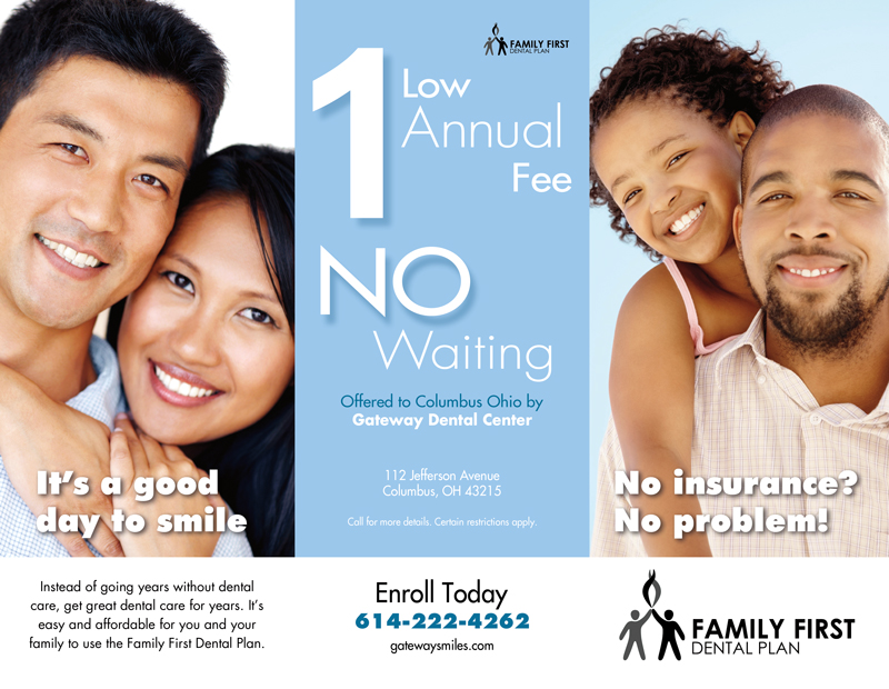 Brochure Design & Printing for Family First Dental Plan - Columbus Ohio