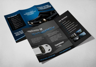 Brochure Design & Printing for Synergy Tint - Lewisville Texas
