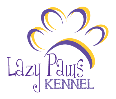Lazy Paws Kennel Logo - Canton Texas