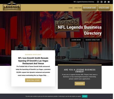 NFL Legends Business Directory Portfolio